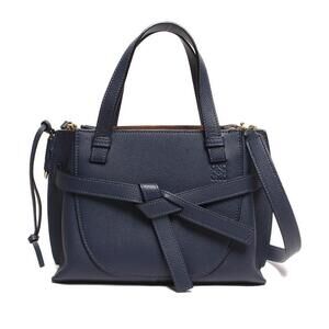 Loewe leather handbag gold Gate top handle bag